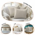 thumbnail image 5 of Throw Pillow Covers 18x18 Inch Set of 2 Swan White Decorative Pillow Covers Simple Style Cushion Cover Pillowcase for Sofa Couch Bed Home Decor, 5 of 9