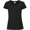 thumbnail image 1 of Fruit Of The Loom - Camiseta de ajuste premium para mujer (Negro), 1 of 3