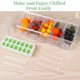 thumbnail image 2 of Juego de 11 servidores de condimentos refrigerados, bandeja de frutas para condimentos con 2 bandejas de silicona para cubitos de hielo, 3 pinzas para hielo, 5 cucharas, organizador de condimentos con, 2 of 5