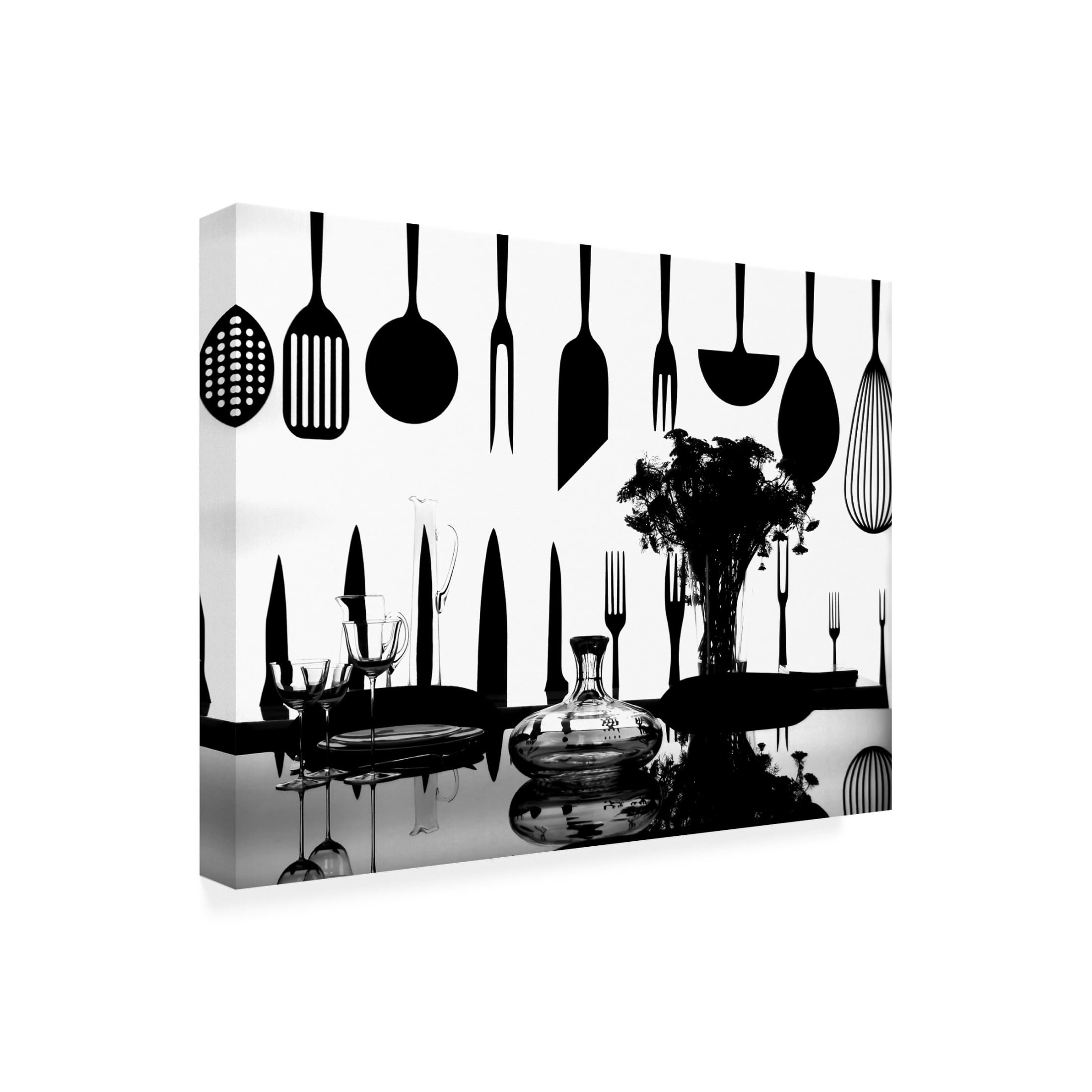 Trademark Fine Art Ivan Lesica  Dining Room Table Canvas Wall Art