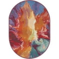 thumbnail image 3 of Outdoor Ucul Collection Area Rug Multi - 5'1" Round, 3 of 5