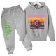 thumbnail image 3 of 2024 Nueva ropa para niños, conjunto de sudadera con capucha y pantalón, zapatillas deportivas, ropa deportiva para niños y niñas, otoño y primavera, 2 piezas, ropa para niñas pequeñas, 3 of 5
