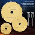 thumbnail image 4 of HSS Slitting Saw, Gold Incisive Easy To Use Mini Portable 8Pcs HSS Cutting Disc Set  For Wood, 4 of 8