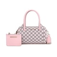 thumbnail image 2 of MKF Collection Adhara Satchel Bag with Pouch Bag, Vegan Leather Circular Print Shoulder Bag by Mia K, 2 of 3