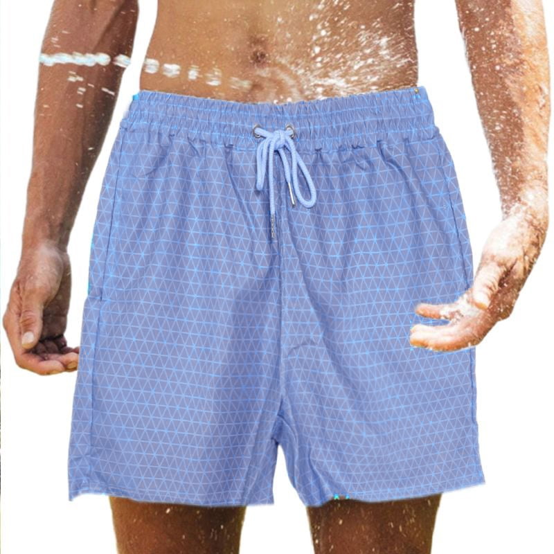 FCNUGS Mens Color Graffiti Summer Holiday Quick-Drying Swim Trunks Beach Shorts Board Shorts