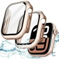 thumbnail image 1 of YanonmyfdFunda Impermeable con Protector de Pantalla para Apple Watch SE 3/2/1 (2025/2022/2020) / Series 6 5 4 40mm, Cristal Vidrio Templado Incorporado Carcasa Completa, 2 Unidades (Blanco Estrella), 1 of 19