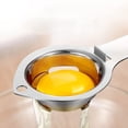 thumbnail image 1 of Stainless Steel Egg Separator Kitchen Gadget Egg Yolk White Separator, 1 of 4