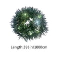 thumbnail image 2 of Dademeo 32.8 Ft Christmas Garland with Lights Battery Operated, 100 Pre-Lit LED Christmas Garland for Stairs Railing, Indoor Outdoor Xmas Garland front Door Christmas Party Decorations, 2 of 6
