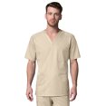 thumbnail image 1 of Maevn Uniforms Men's V-Neck Mesh Panel Solid Scrub Top, 1 of 2