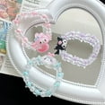 thumbnail image 3 of Kawaii Sanrio Kuromi Cinnamoroll MyMelody Bracelet Super Fairy Sweet Couple Crystal Bracelet Beaded Hand Rope Head Rope Girl Toy, 3 of 18