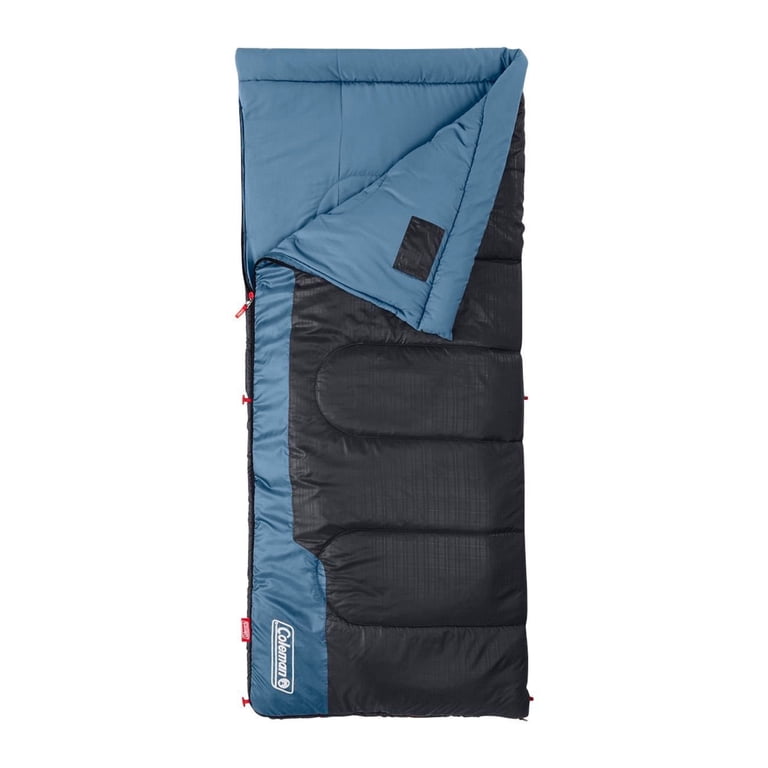 Coleman Bannack 50°F Warm-Weather Adult Sleeping Bag, Blue