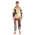 thumbnail image 2 of IAUYY Unisex Adult Onesie Pajamas Ultra-Soft Crystal-Soft Fabric, Halloween Adult Onesie Pajamas Adults,With a Zipper Plus Size Onesie Pajamas, Filled with Pinecones, 2 of 7