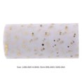 thumbnail image 2 of unbranded Party Table Skirt White Gauze and Sequins Design for Wedding Decoration, 2 of 8