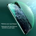 thumbnail image 4 of ZYQEEE 3 Pack Anti Blue Light Screen Protector Compatible for iPhone 13 Pro - 6.1", Green Light Eye Protection Tempered Glass, Bubble-Free, 4 of 9