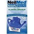 thumbnail image 3 of Neilmed NasaFlo Neti Pot Nasal Wash System - Natural Sinus Relief - 50 Premixed Packets -  Allergy, Sinus and Congestion Relief, 3 of 10