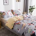 thumbnail image 3 of Juego de fundas de edredón con estampado de dinosaurio  ropa de cama de tamaño King  suave  agradable para la piel  260x230, 3 of 7