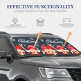 thumbnail image 4 of Rateoe Cute Christmas Gnomes (2) Pattern 2 Piece Car Windshield Sun Shade Foldable | Front Windshield Shade for Sun, Heat and UV Rays | Sunshade for Car Front Window-Small, 4 of 6