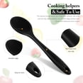 thumbnail image 3 of 4 Pieces Large Mixing Spoon Heat Resistant Silicone Basting Utensil Spoon Non Stick Serving Spoon for Mixing, Baking, 3 of 6