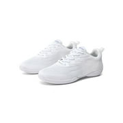 Daeful Women Men Dance Shoes Jazz Dancing Cheer Shoes Girls Cheerleading Sneakers White 10.5