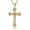 Mt.Rushmore Black Hills Gold Cross Necklace
