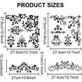 thumbnail image 2 of 1 Set PET Hollow Out Drawing Painting Stencils for DIY Scrapbook Photo Album with 1Pc Art Paint Brushes Flower 210~300x297~300mm 3pcs/set, 2 of 8