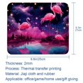 thumbnail image 5 of Flamingo Printed Square Desk Mat Mousepad, 8.3x9.8 Inch, Non-Slip Rubber Bottom, Suitable for Office and Gaming, 5 of 6