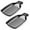 Black, variant on Walchoice Spoon Rest Set of 2, Stainless Steel Spoon Holder for Stove Top, Ladles Tongs Spatula Utensil Rest, Heavy Duty & Dishwasher Safe