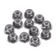 thumbnail image 1 of 12 Pcs Tuercas de bloqueo de aleación de aluminio M2, Tuerca de brida, bloqueo de nylon, serrada para piezas de coche RC, accesorios de dron, adaptador de motor, sujetador, gris, 1 of 6