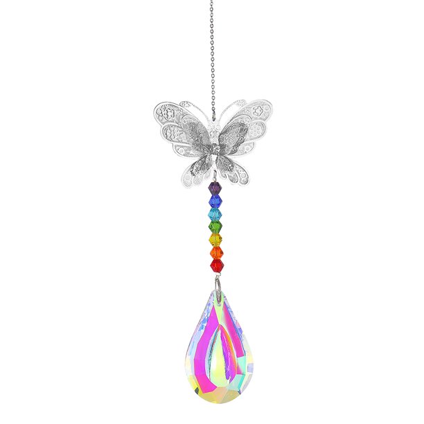 Campanas De Viento Crystal Light Catcher Angel Metal Creative Rainbow Light Catcher para el hogar (H) Tmvgtek Libre de BPA