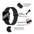 thumbnail image 4 of LEIXIUER Double Sided Wearable Silicone Magnetic Loop Bands,Compatible for Apple Watch Series 9 8 7 SE 6 5 4 3 2 1 Ultra, Compatible with Apple Watch Band 38mm 40mm 41mm 42mm 44mm 45mm 49mm, 4 of 9
