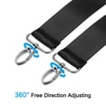 thumbnail image 3 of Uxcell 59" Shoulder Strap, 1.5" Width Nylon Adjustable Replacement Strap with Anti Slip Padded Swivel Hooks, Black, 3 of 6