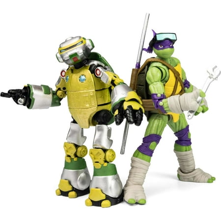 Teenage Mutant Ninja Turtles TMNT BST AXN IDW Metalhead Glow in The Dark & Donatello Action Figure 2-Pack (SDCC 2024)