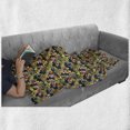 thumbnail image 6 of Floral Soft Flannel Fleece Throw Blanket, Abstract Distorted Foliage Motifs Soft Pastel Colored Look Spots Contemporary, Cozy Plush for Indoor and Outdoor Use, 50" x 70", Multicolor, by Ambesonne, 6 of 6