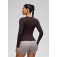 thumbnail image 3 of CRZ YOGA Softembrace Crewneck Long Sleeve Workout Top, Ultra Soft, Shirts for Women, 3 of 7