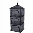 thumbnail image 2 of Drying Net Rack, Outdoor Foldable 4 Layers Hanging Shelves Dry Rack Net Zipper Opening Mesh Netting Food Dehydrator, 2 of 4