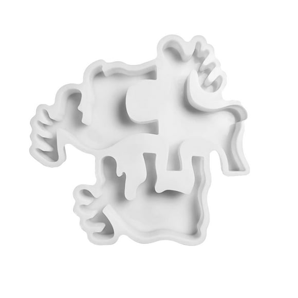 Tres Artículos Decorativos De Yeso Y Silicona Para Bricolaje