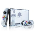 thumbnail image 3 of eXtremeRate Back Plate for Nintendo Switch Console, NS Joycon Handheld Controller Housing with Colorful Buttons, DIY Replacement Shell for Nintendo Switch - Glacier Blue, 3 of 9