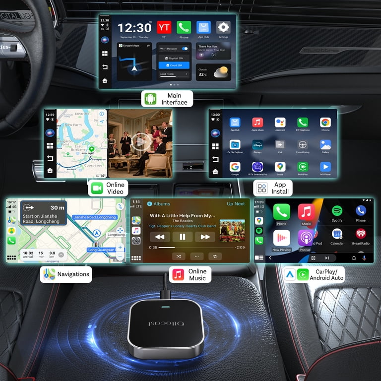 Ottocast E2 OttoAibox Android 13 Smart AI Box Wireless CarPlay