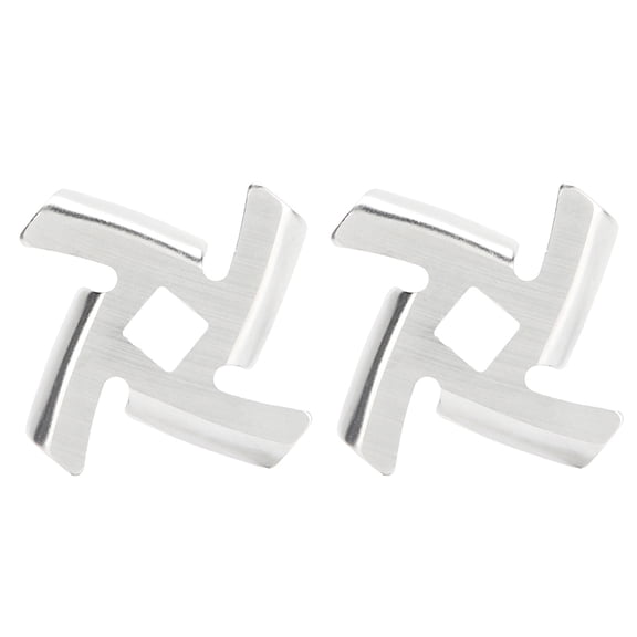 Replace meat grinder blade Meat grinder blade food grinding blade stainless steel cutter replacement Meat grinder vertical mixer accessories[Cross knife]
