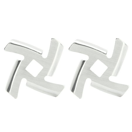 

2Pcs Meat Grinder Blade 304 Stainless Steel Grinding Plate Disc Accessory for 5#/B Type Grinder8MM Square Hole Crossed Blade