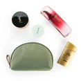 thumbnail image 3 of Bolsa de belleza cosmética Hekyip Half Moon Green de nailon impermeable, 3 of 8