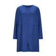 thumbnail image 4 of FDGIU Women Casual Loungewear with Pockets Full Zipper 3/4 Sleeve Nightgown Loose Comfy Nightdress Fashion Sleepwear, 4 of 6