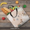 thumbnail image 4 of KLL Animals Riding Across The Sky1 Pattern Aesthetic Tote Bag for Women Beach Bag Shopping Bags Shoulder Bag Reusable Grocery Bags, 4 of 5