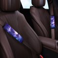 thumbnail image 3 of Renewold Wolf Galaxy Violet Car Seat Belt Pads Soft Car Safety Seat Belt Strap Shoulder Pad for Women Men Breathable Soft Auto Safety Padding Cover, 2 Pieces, 3 of 6
