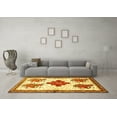 thumbnail image 3 of Ahgly Company Indoor Rectangle Persian Yellow Traditional Area Rugs, 8' x 10', 3 of 4