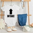 thumbnail image 3 of Intake Arrow Hungry Hangry Funny Romper Boys or Girls Infant Baby Brisco Brands 18M, 3 of 6