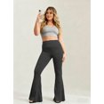 thumbnail image 3 of Plus-Size Casual Pants for Women high-Waisted Bell Bottoms Yoga, 3 of 5