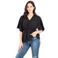 thumbnail image 1 of Blusa manga amplia con elástico en la cintura, 1 of 5