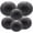 Black, variant on 6 Pcs ( 8”10” 12”) Paper Lanterns Decorative Round Paper Lantern Hanging Paper Lanterns for Party, Classroom, Wedding, Halloween,Christmas,Home Decoration