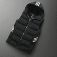 thumbnail image 1 of Men Vest Winter Jacket Warm Casual Man Black Red Waistcoat, 1 of 3